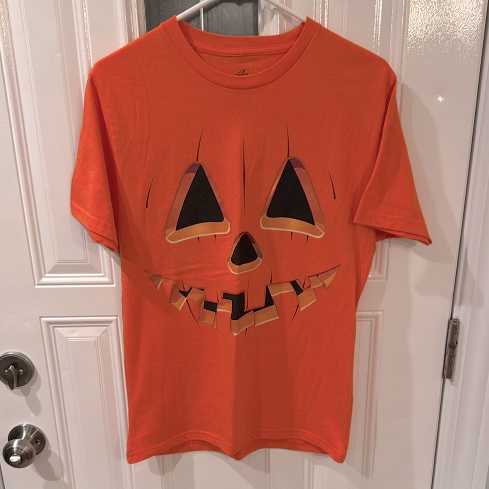 Orange Pumpkin Face T-Shirt